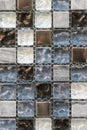the beautiful pattern of ceramics wall texture for background. Ceramic glass colorful tiles mosaic composition pattern background Royalty Free Stock Photo