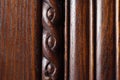 Pattern sculpted in wood Royalty Free Stock Photo