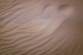 A beautiful pattern of white sand on a beach of Baltic Sea. Royalty Free Stock Photo