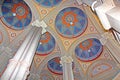 Beautiful patterns on the ceiling and colonnade in Chernivtsi University, Western Ukraine