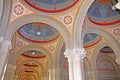 Beautiful patterns on the ceiling and colonnade in Chernivtsi University, Western Ukraine