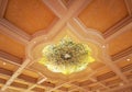 Beautiful patterns on the ceiling of the Las Vegas Casino in the United States