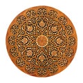 Beautiful patterns, wooden carved on the door.Arabic ornament decoration.