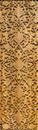 Beautiful patterns, wooden carved on the door.Oriental craft. Royalty Free Stock Photo