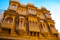 The beautiful Patwon ki Haveli palace made of golden limestone i