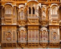 The beautiful Patwon ki Haveli palace made of golden limestone, Jaisalmer, India