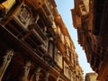 The beautiful Patwon ki Haveli palace made of yellow stonee