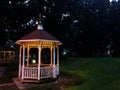 Beautiful Pavilion garden at night