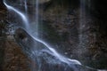 Beautiful peaceful long exposure waterfall detail intimate lands Royalty Free Stock Photo