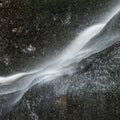 Beautiful peaceful long exposure waterfall detail intimate lands