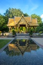 Thai pavilion in Olbrich Botanical Gardens in Madison, Wisconsin Royalty Free Stock Photo