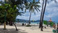 Beautiful and peaceful view of Patong Beach In The Morning