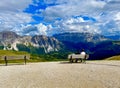 Beautiful peaks around Seceda in the Italian Dolomites mountains