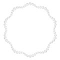 beautiful pearl gem round frame border
