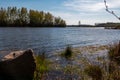 Beautiful peat lake at the nature reserve the Wheem province Drenthe