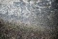 Beautiful pebble beach, small wave. Adler. Sochi. Royalty Free Stock Photo