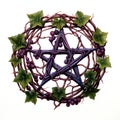 beautiful pentagram clipart illustration