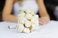 Beautiful peonies wedding bouquet