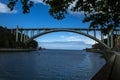 Perpective View to the Bridge Arrabida Porto-Portugal Royalty Free Stock Photo
