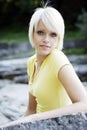 Beautiful pert young blond woman Royalty Free Stock Photo