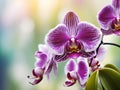 Beautiful phalaenopsis orchid flower in nature garden