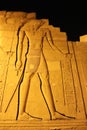 pharaonic relief carvings in kom ombo temple, egypt Royalty Free Stock Photo