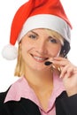 Beautiful phone operator Royalty Free Stock Photo