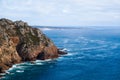 Beautiful photo depicting rocks, sea and vegetation Royalty Free Stock Photo