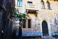 Beautiful photo of Juliet and her balcony house, Verona, Italy Royalty Free Stock Photo