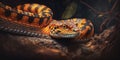 Beautiful photo snake natural background