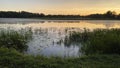 Beautiful photograph colors in sunset. on lake front