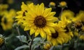 A beautiful photograph of Helianthus annuus flower