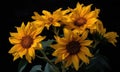 A beautiful photograph of Helianthus annuus flower