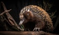 A beautiful photograph of The Long-beaked Echidna