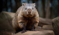 A beautiful photograph of Northern Hairy-nosed Wombat