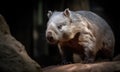 A beautiful photograph of Northern Hairy-nosed Wombat