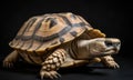 A beautiful photograph of The Ploughshare Tortoise