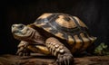 A beautiful photograph of The Ploughshare Tortoise