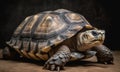 A beautiful photograph of The Ploughshare Tortoise