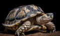 A beautiful photograph of The Ploughshare Tortoise