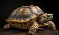 A beautiful photograph of The Ploughshare Tortoise