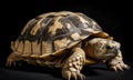 A beautiful photograph of The Ploughshare Tortoise