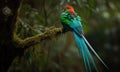 A beautiful photograph of Quetzal
