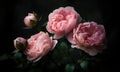 A beautiful photograph of Rosa \'Immortal\' flower
