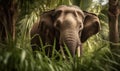 A beautiful photograph of a Sumatran Elephant