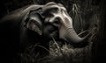 A beautiful photograph of a Sumatran Elephant