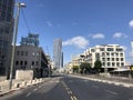 Israel. Empty Tel Aviv streets during Yom Kipur national holiday