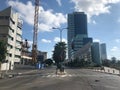 Israel. Empty Tel Aviv streets during Yom Kipur national holiday