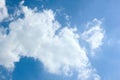 beautiful photos of the blue sky on a clear day with clean white clouds, a combination of blue and white and sparkling sunlight