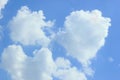 beautiful photos of the blue sky on a clear day with clean white clouds, a combination of blue and white and sparkling sunlight